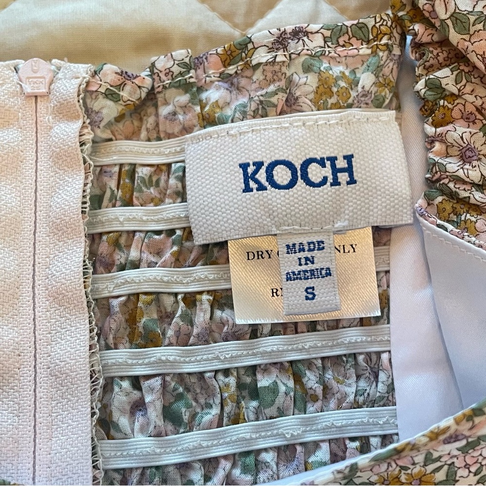 KOCH CHLOE Pink Floral Mini Dress Small - Picture 3 of 9
